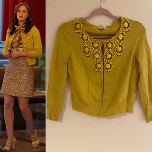 Milly yellow cardigan Blair Waldorf Gossip Girl S